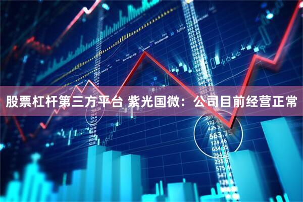 股票杠杆第三方平台 紫光国微:公司目前经营正常