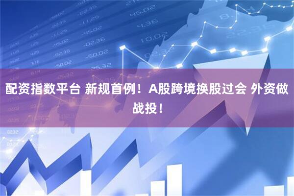 配资指数平台 新规首例!A股跨境换股过会 外资做战投!